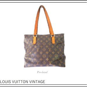 VINTAGE LOUIS VUITTON CABAS PIANO ZIP TOP TOTE